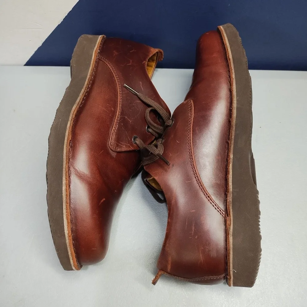 Samuel Hubbard Oxford Shoes Mens US Size 10.5W Brown Leather Round Toe M1100-007